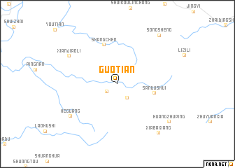 map of Guotian