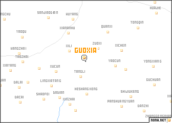 map of Guoxia