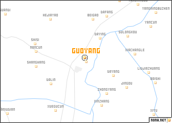 map of Guoyang