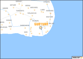 map of Guoyuan