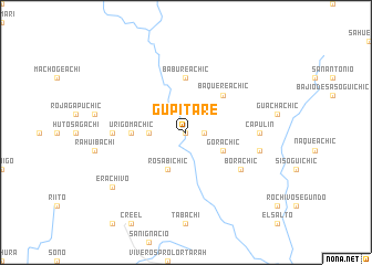 map of Gupitare