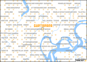 map of Guptapāra