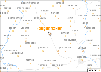 map of Guquanzhen