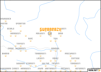 map of Gura Arăzii