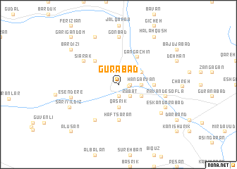 map of Gūrābād