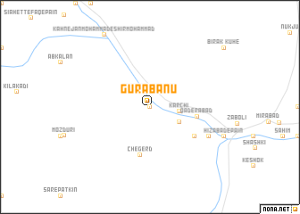 map of Gūrābānū