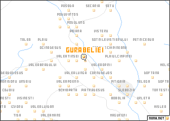 map of Gura Beliei