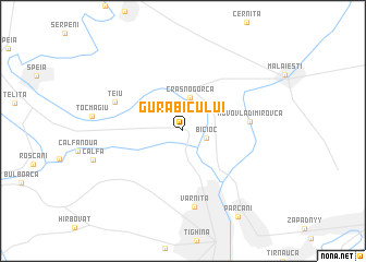 map of Gura Bîcului