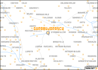 map of Gura Bujorăscu