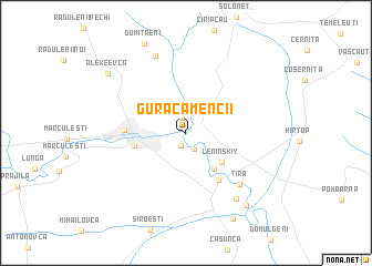 map of Gura Camencii