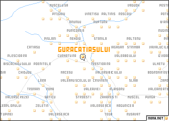 map of Gura Cătiaşului