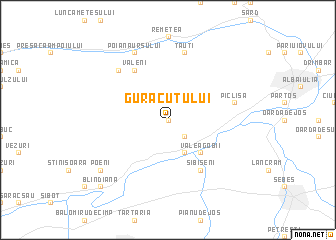 map of Gura Cuţului