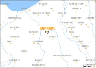 map of Gürağaç