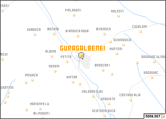 map of Gura Galbenei