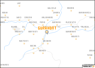 map of Gurahonţ