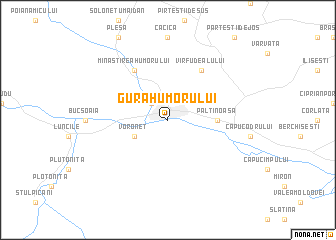 map of Gura Humorului