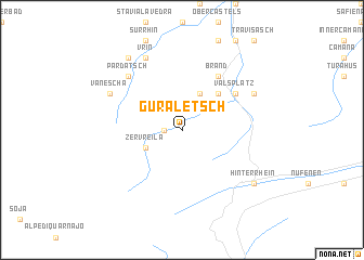 map of Guraletsch