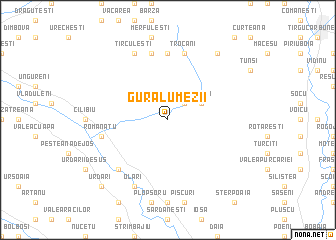 map of Gura Lumezii