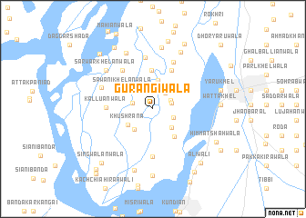 map of Gurangīwāla