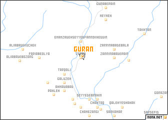 map of Gūrān