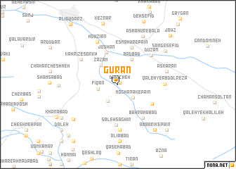 map of Gūrān