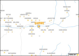 map of Gūrān