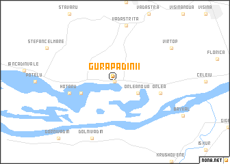 map of Gura Padinii