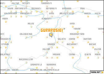 map of Gura Roşiei