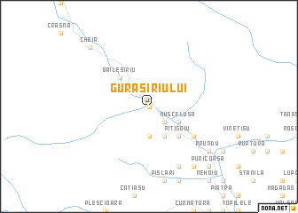 map of Gura Siriului