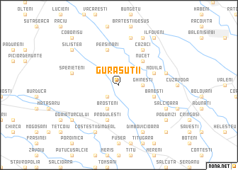 map of Gura Şuţii