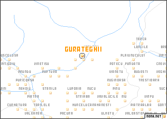 map of Gura Teghii