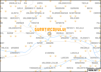 map of Gura Ţîrcovului