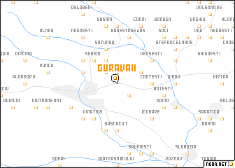 map of Gura Văii