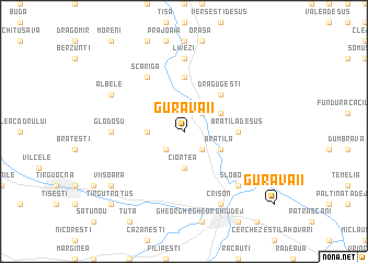 map of Gura Văii