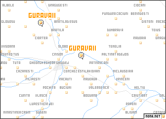 map of Gura Văii