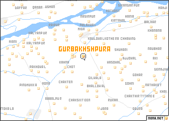 map of Gur Bakhshpura