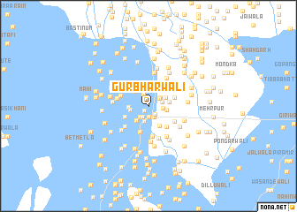 map of Gurbharwāli