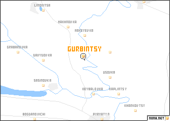 map of Gurbintsy