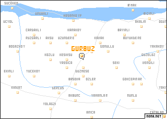 map of Gürbüz