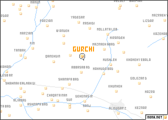 map of Gūrchī