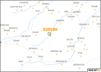 map of Gürdǝh