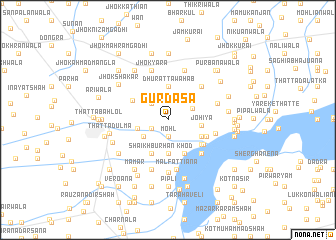 map of Gurdāsa