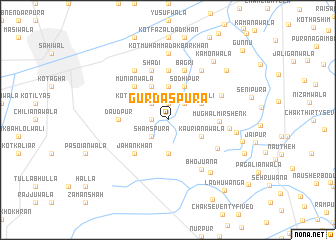 map of Gurdāspura