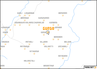 map of Gurda