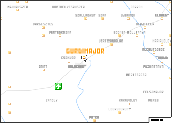 map of Gurdimajor