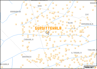 map of Gur Dittewāla