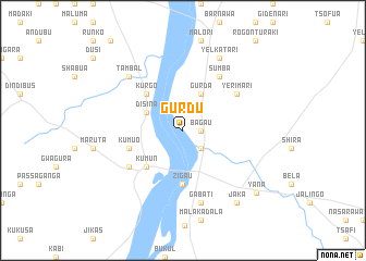 map of Gurdu