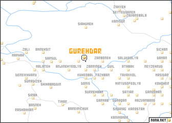 map of Gūrehdār