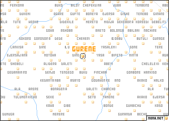 map of Gurenē