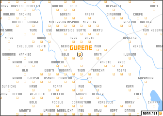 map of Gurenē